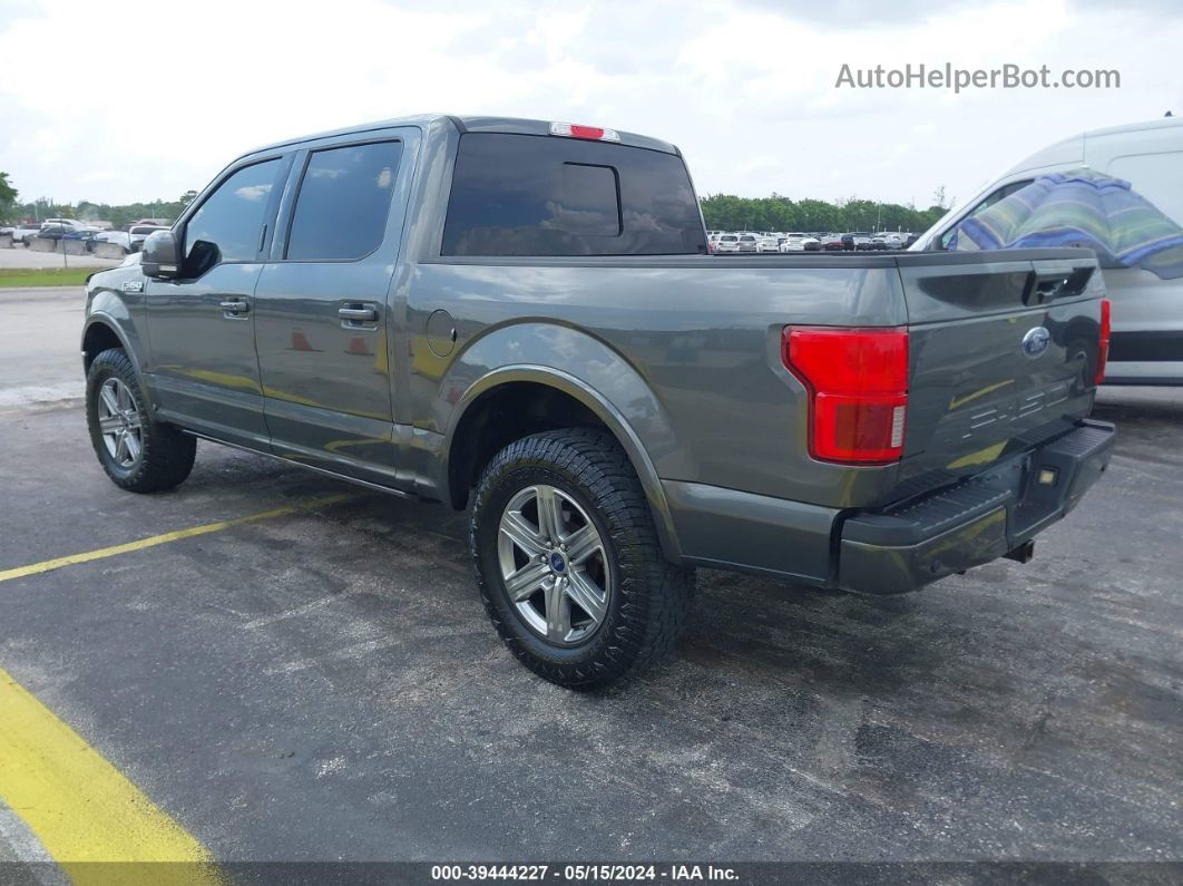 2019 Ford F-150 Lariat Gray vin: 1FTEW1E45KFA53394