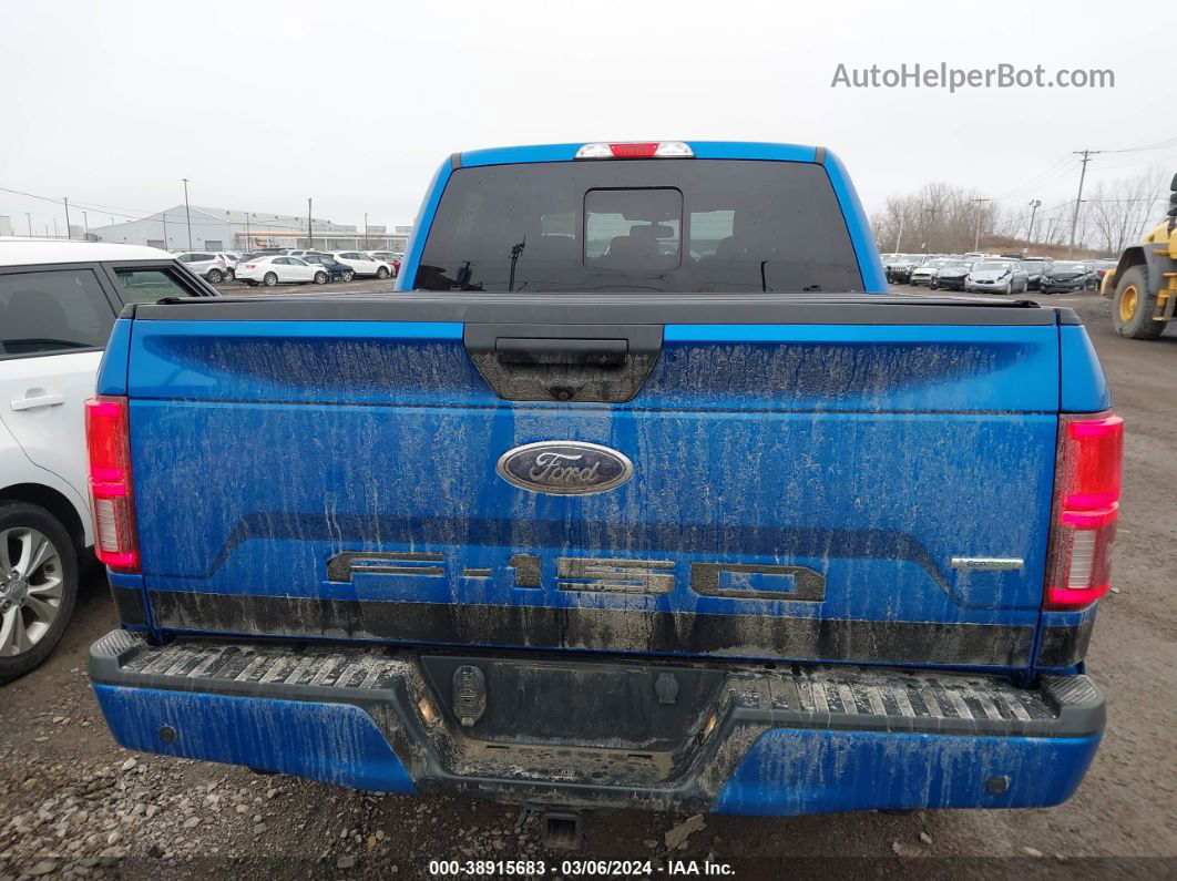 2019 Ford F-150 Xlt Blue vin: 1FTEW1E45KFB32094