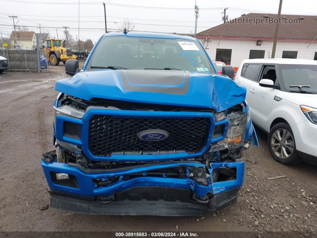 2019 Ford F-150 Xlt Blue vin: 1FTEW1E45KFB32094