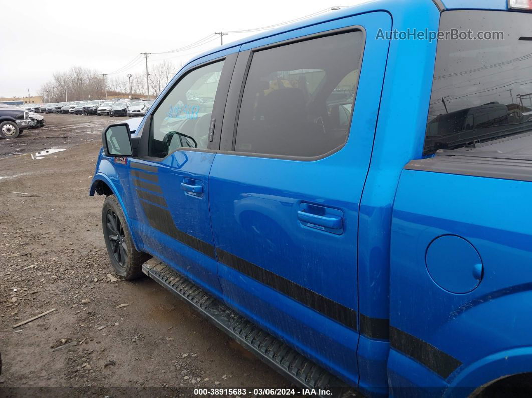 2019 Ford F-150 Xlt Blue vin: 1FTEW1E45KFB32094