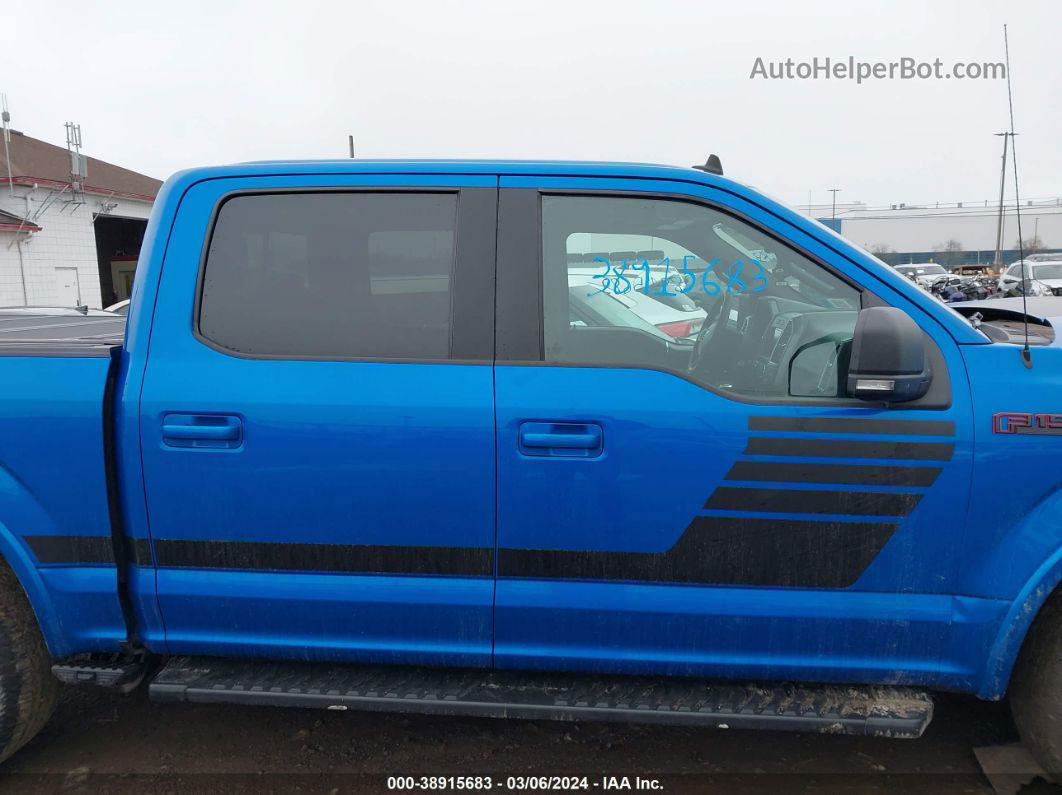 2019 Ford F-150 Xlt Blue vin: 1FTEW1E45KFB32094