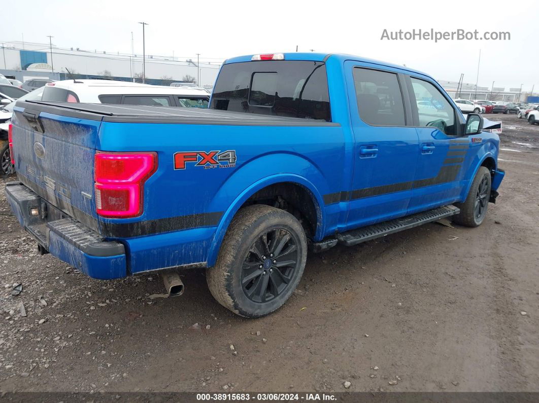 2019 Ford F-150 Xlt Blue vin: 1FTEW1E45KFB32094