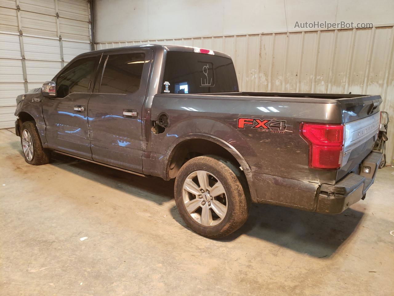 2019 Ford F150 Supercrew Gray vin: 1FTEW1E45KFB36002