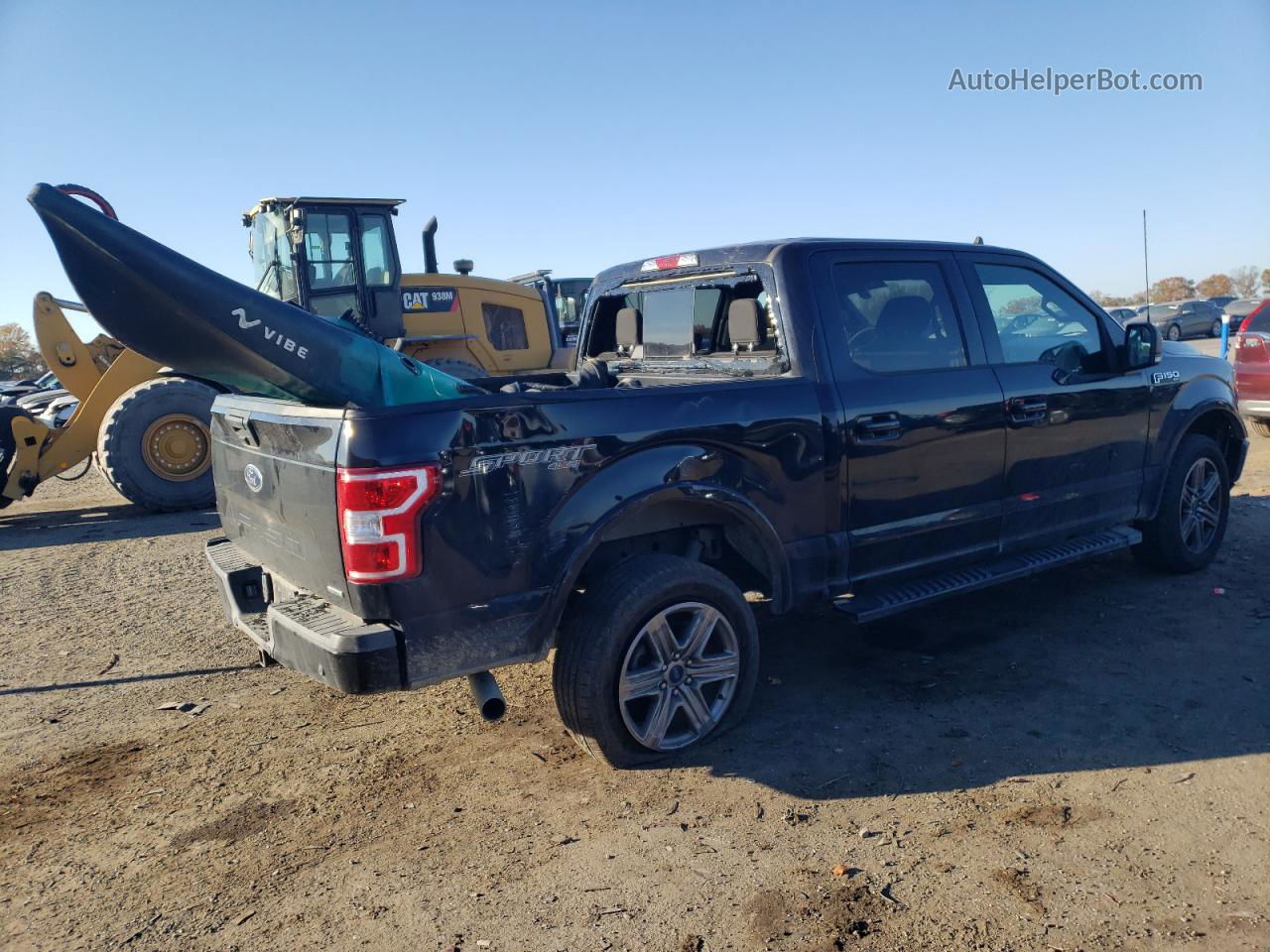 2019 Ford F150 Supercrew Black vin: 1FTEW1E45KFC20613