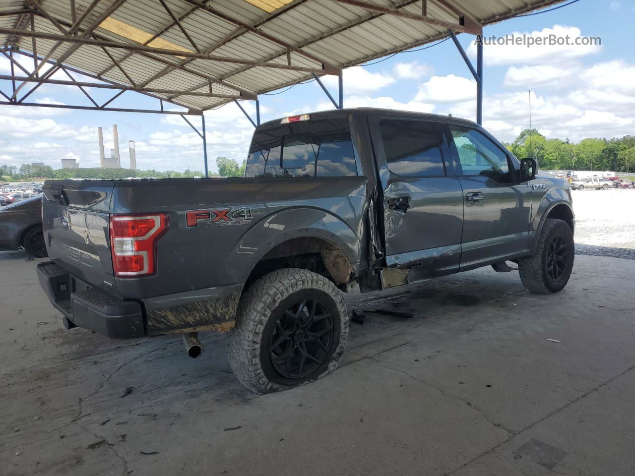 2019 Ford F150 Supercrew Gray vin: 1FTEW1E45KFC95604