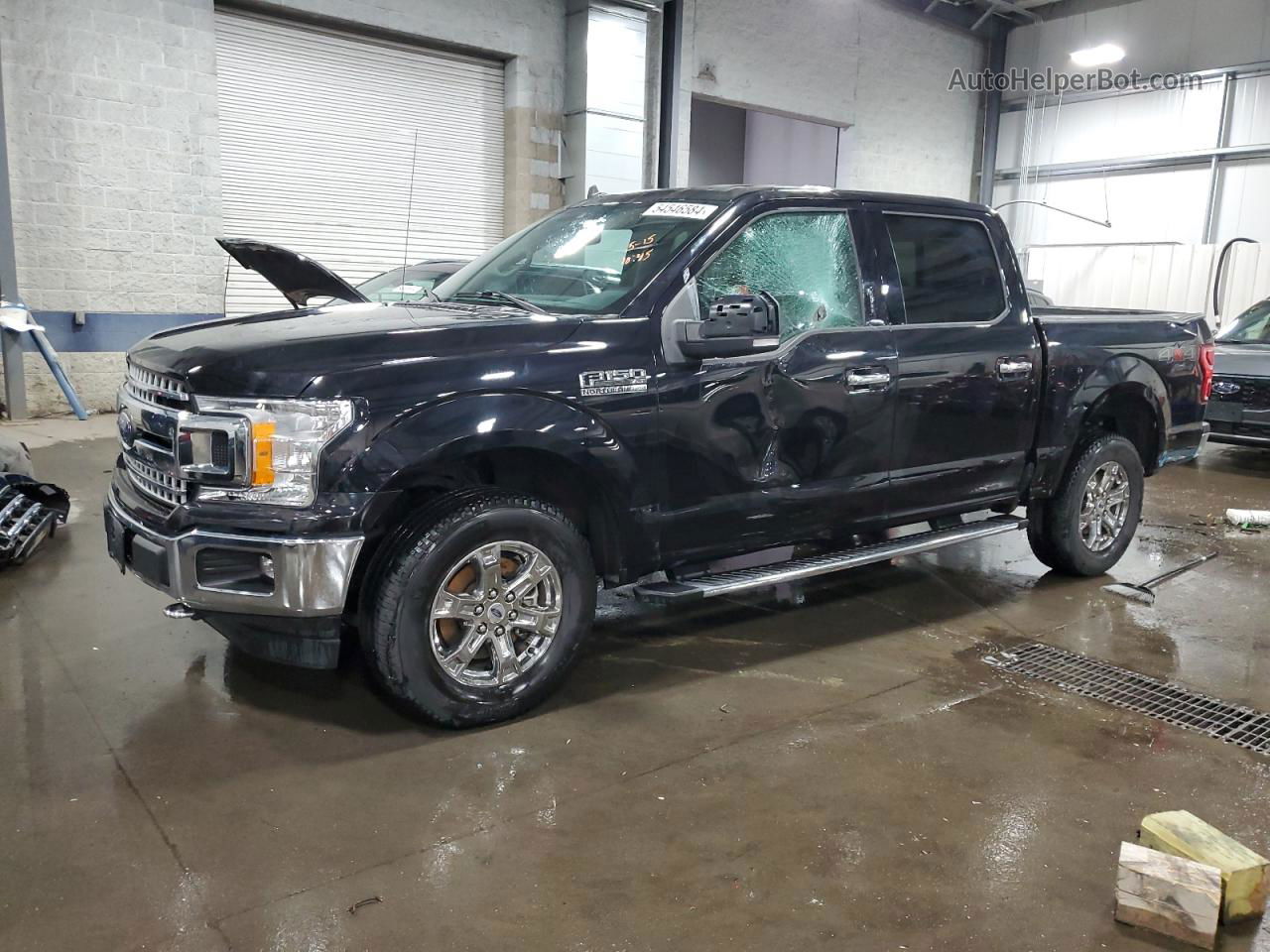 2019 Ford F150 Supercrew Black vin: 1FTEW1E45KFD00932