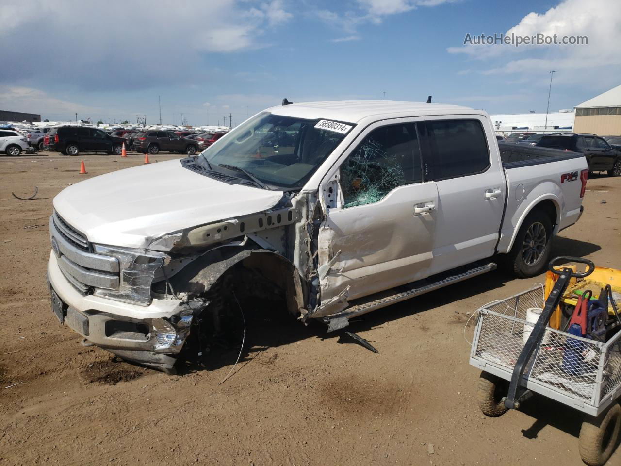 2019 Ford F150 Supercrew White vin: 1FTEW1E45KKE34508