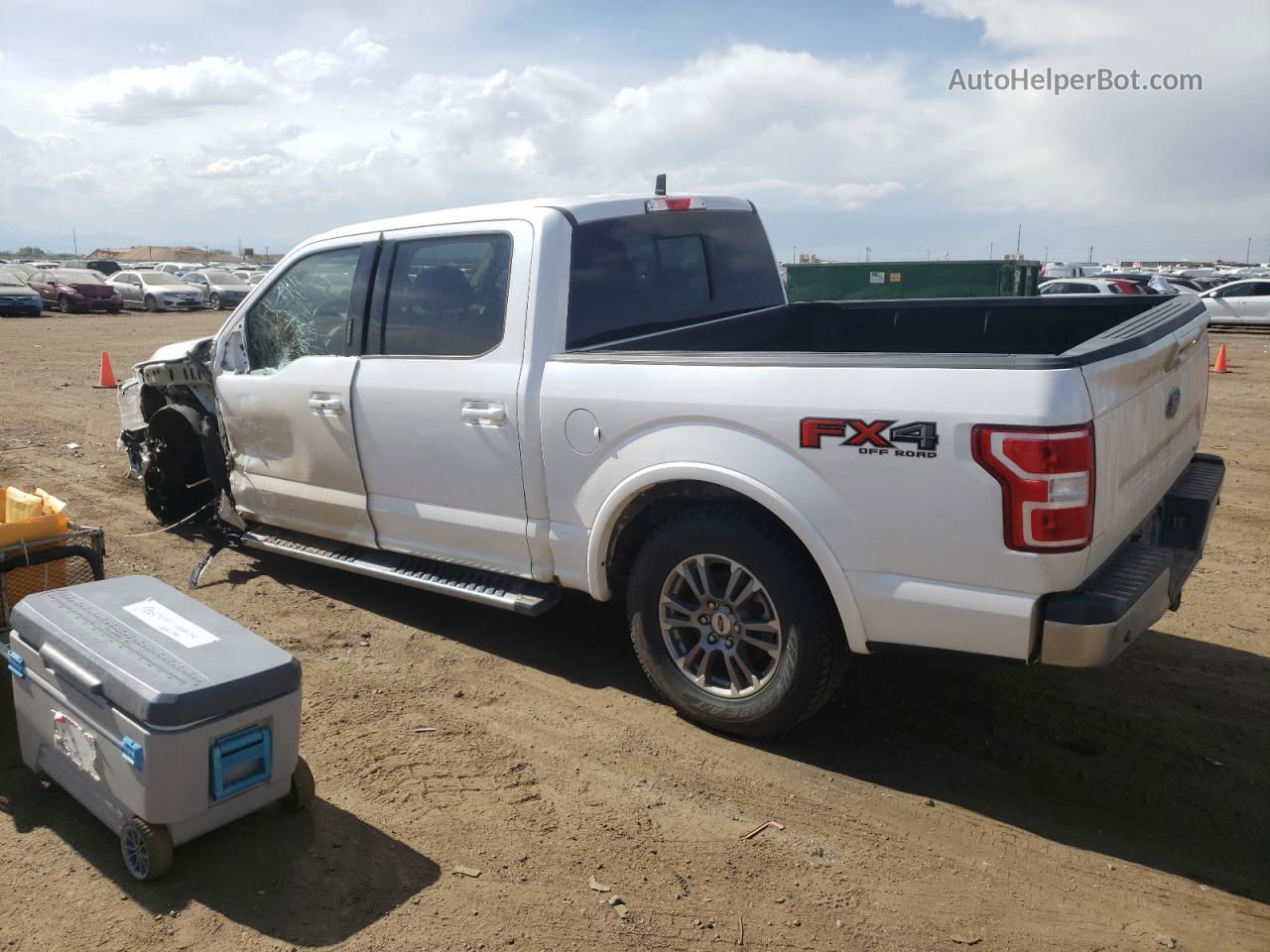 2019 Ford F150 Supercrew White vin: 1FTEW1E45KKE34508