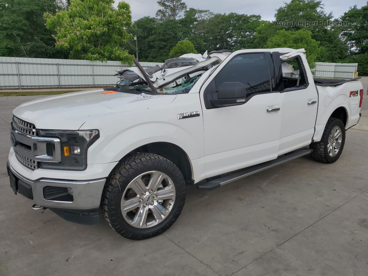 2020 Ford F150 Supercrew White vin: 1FTEW1E45LFB98050