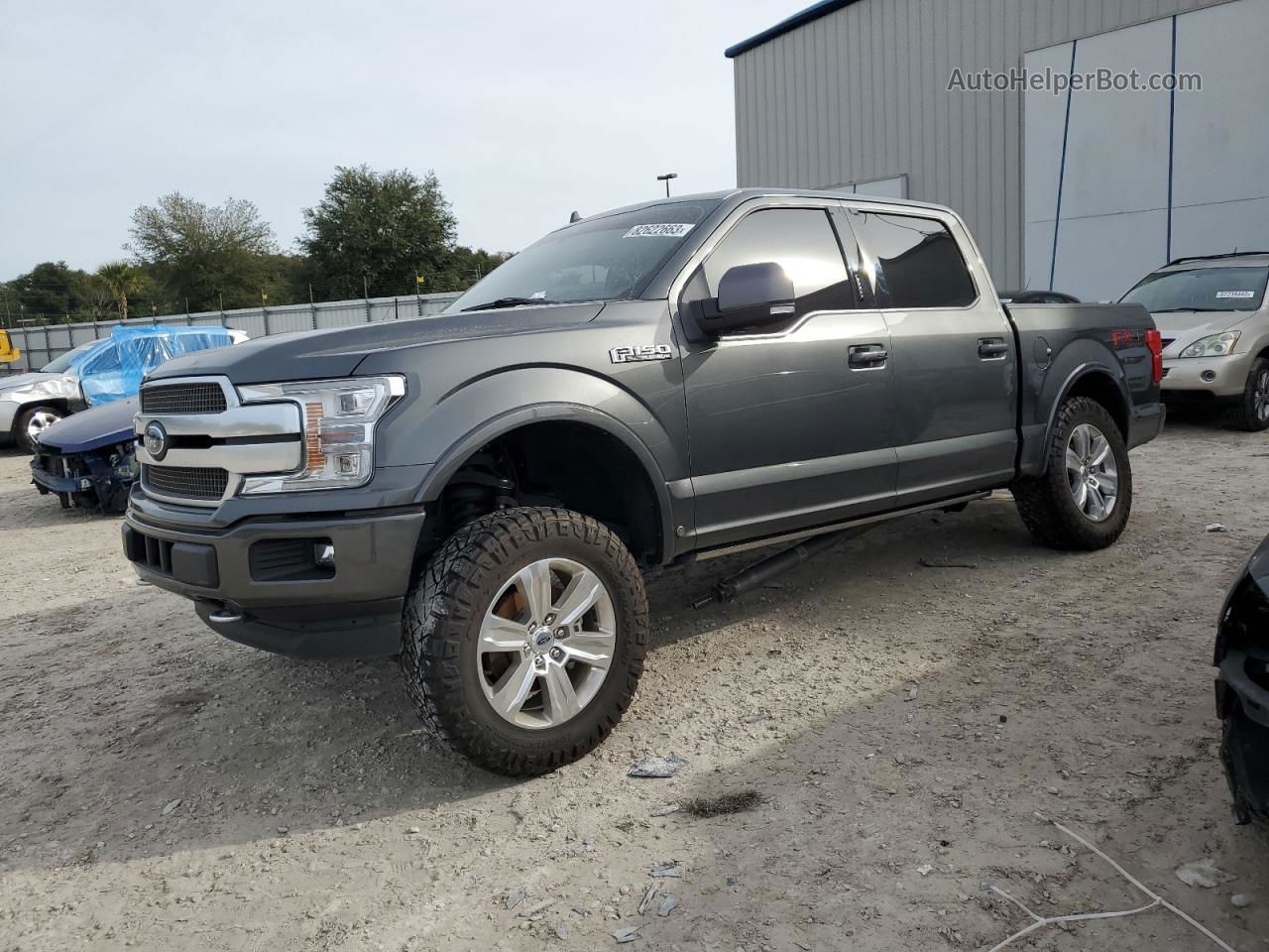 2020 Ford F150 Supercrew Gray vin: 1FTEW1E45LFC38367