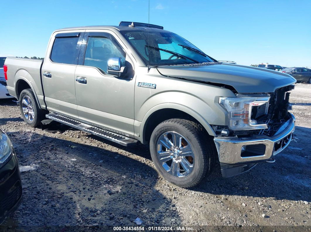 2019 Ford F-150 Lariat Green vin: 1FTEW1E46KKD79289