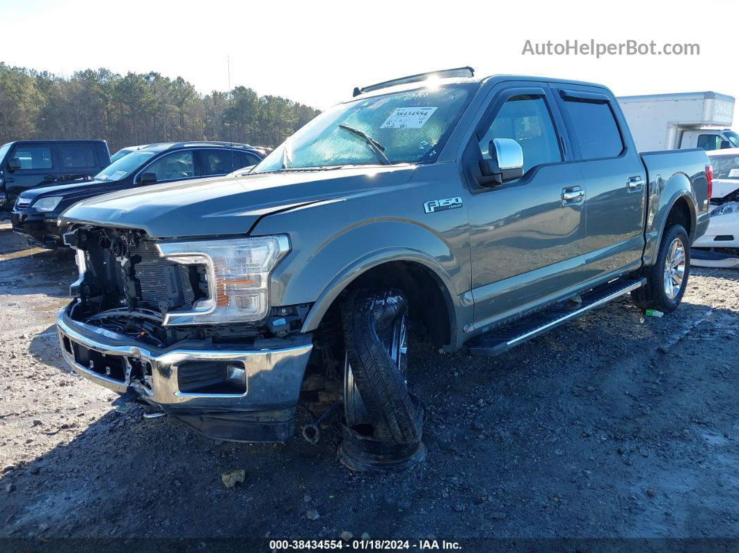 2019 Ford F-150 Lariat Green vin: 1FTEW1E46KKD79289