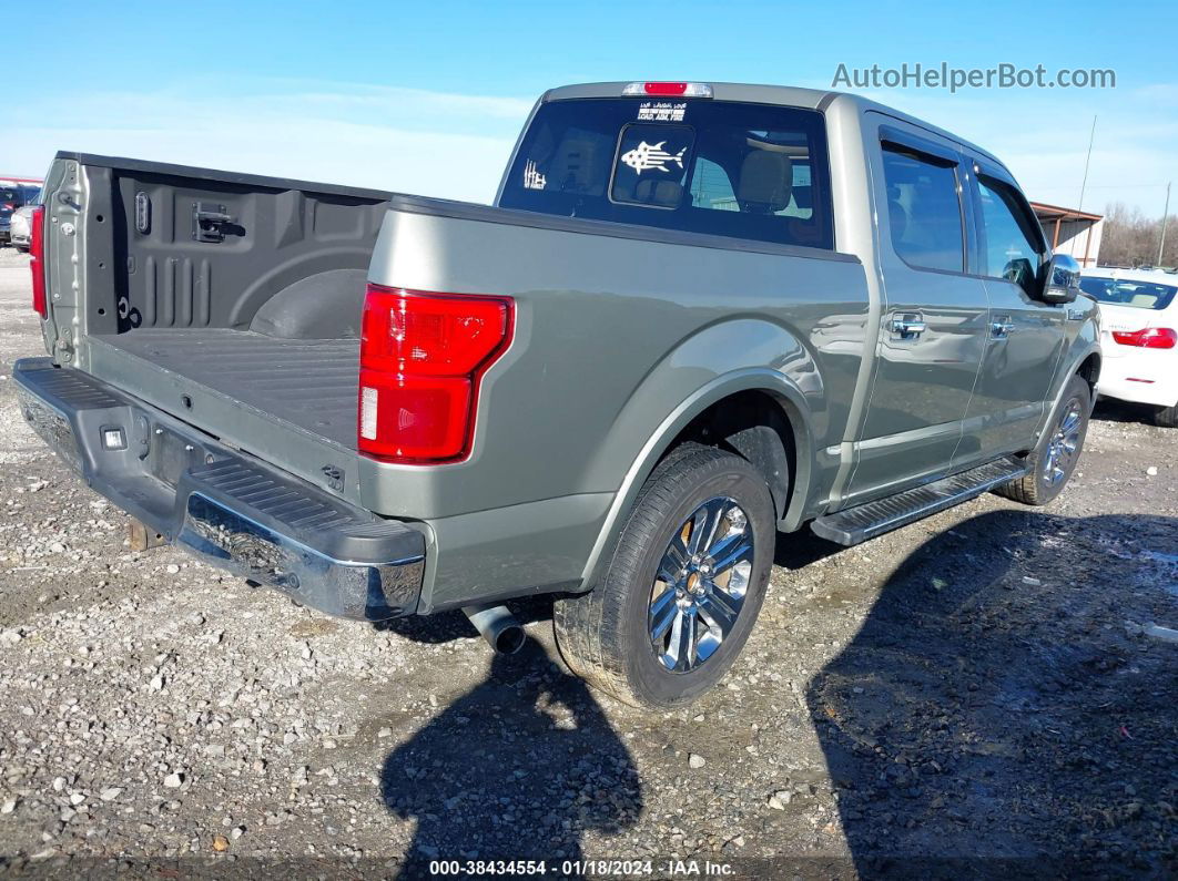 2019 Ford F-150 Lariat Green vin: 1FTEW1E46KKD79289