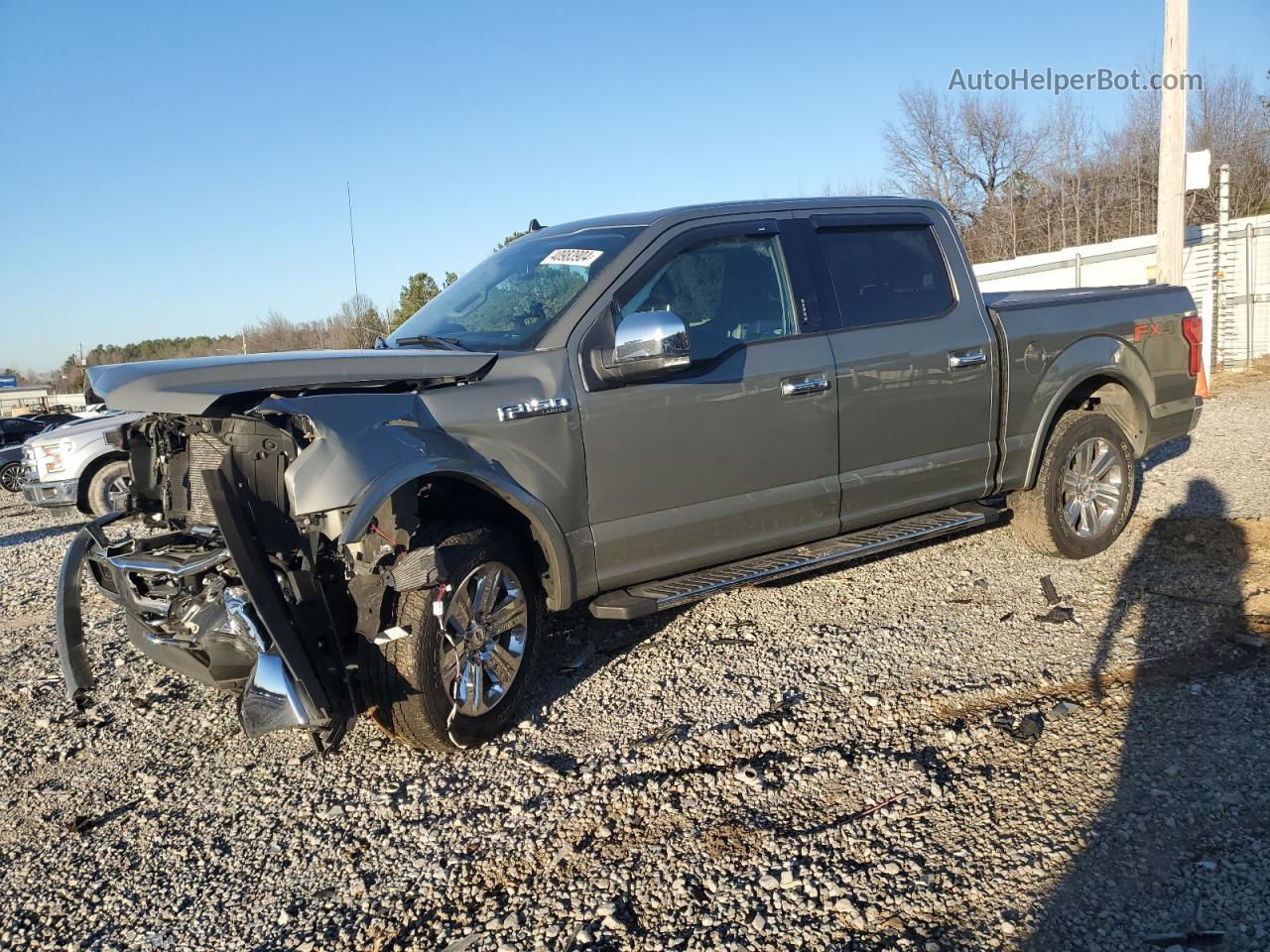 2019 Ford F150 Supercrew Gray vin: 1FTEW1E46KKE11593