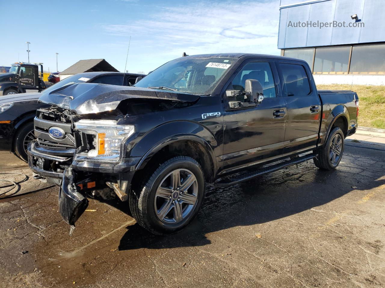 2020 Ford F150 Supercrew Black vin: 1FTEW1E46LFB30923