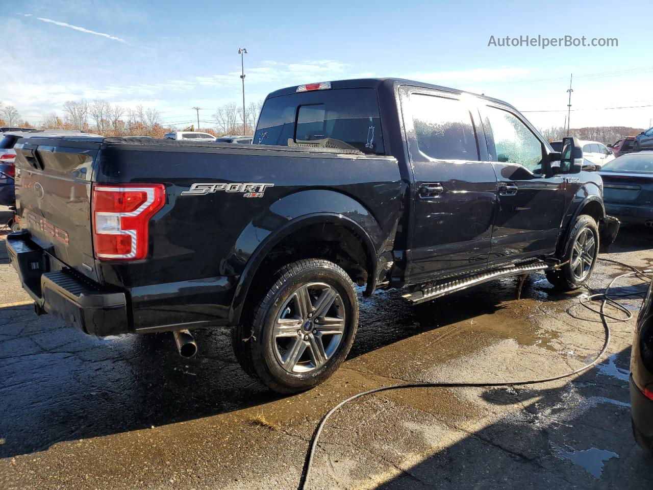 2020 Ford F150 Supercrew Black vin: 1FTEW1E46LFB30923