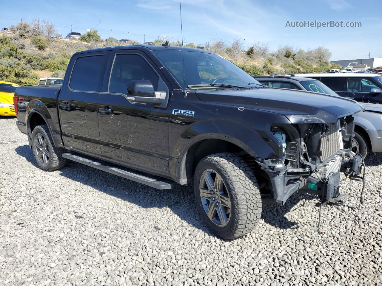 2020 Ford F150 Supercrew Black vin: 1FTEW1E46LKE21784