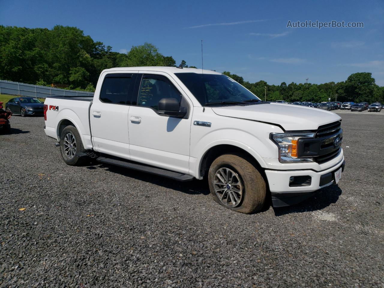 2020 Ford F150 Supercrew White vin: 1FTEW1E46LKE99966