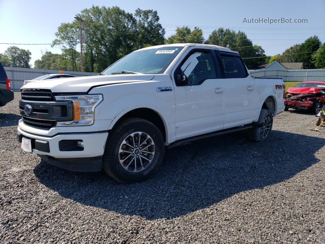 2020 Ford F150 Supercrew White vin: 1FTEW1E46LKE99966