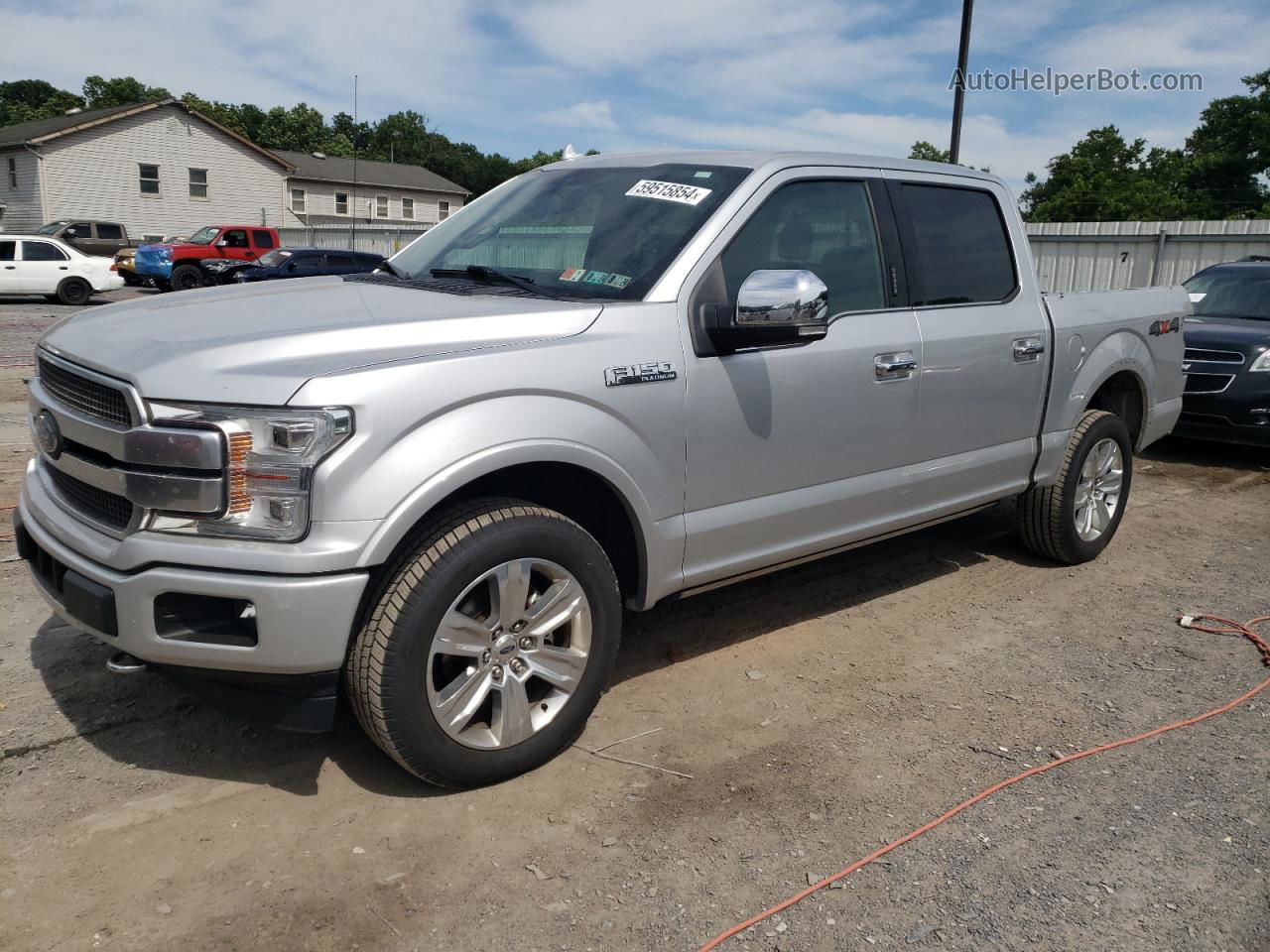 2019 Ford F150 Supercrew Silver vin: 1FTEW1E47KFB84892