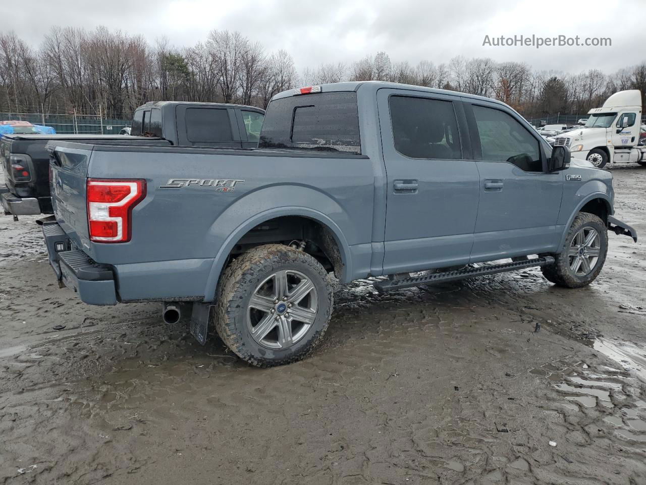 2019 Ford F150 Supercrew Gray vin: 1FTEW1E47KFB93933