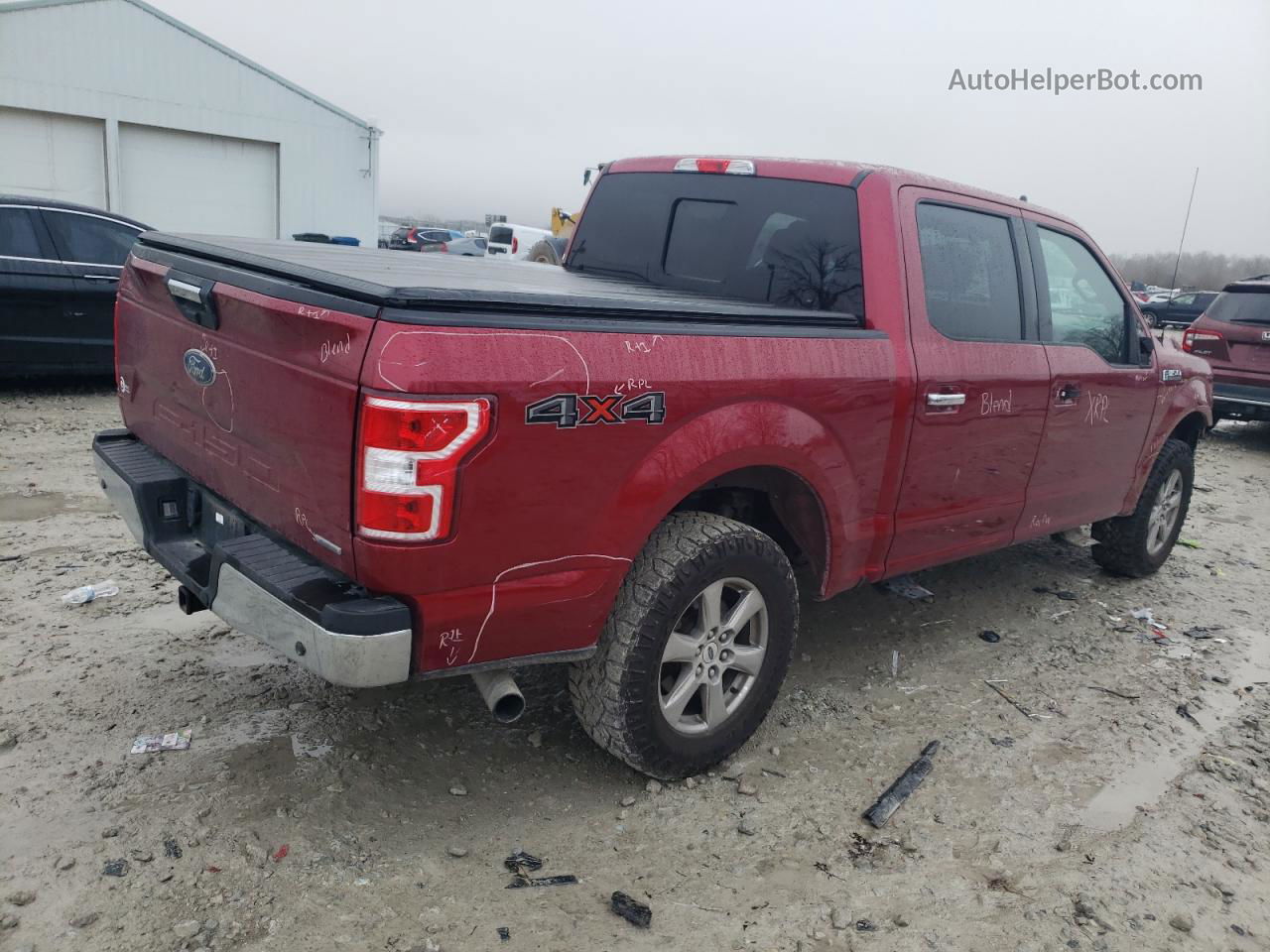 2019 Ford F150 Supercrew Красный vin: 1FTEW1E47KFC43228