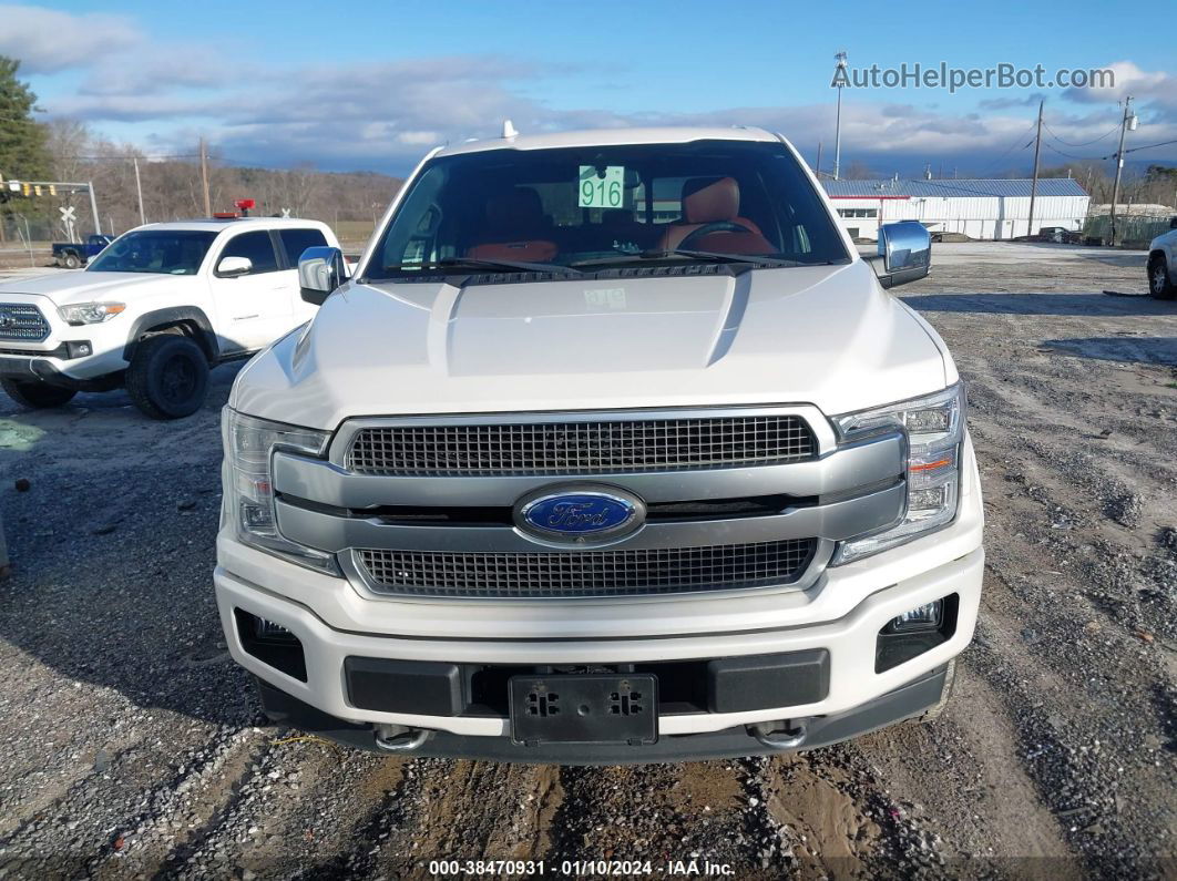 2019 Ford F-150 Platinum White vin: 1FTEW1E47KFD26786