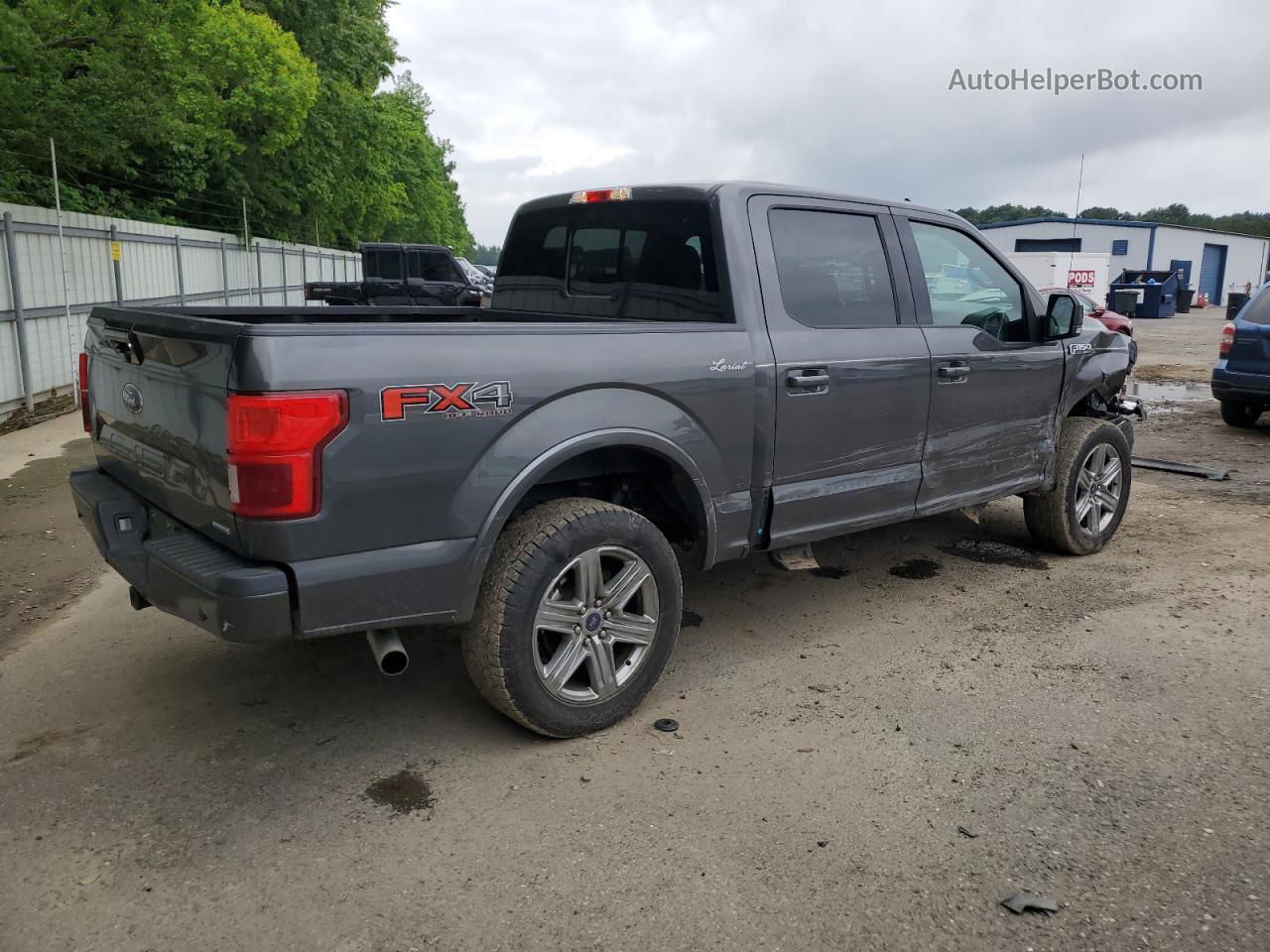 2019 Ford F150 Supercrew Gray vin: 1FTEW1E47KKE88635