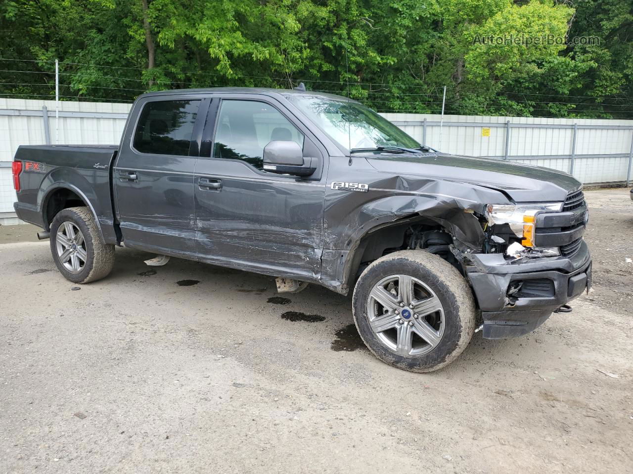 2019 Ford F150 Supercrew Gray vin: 1FTEW1E47KKE88635