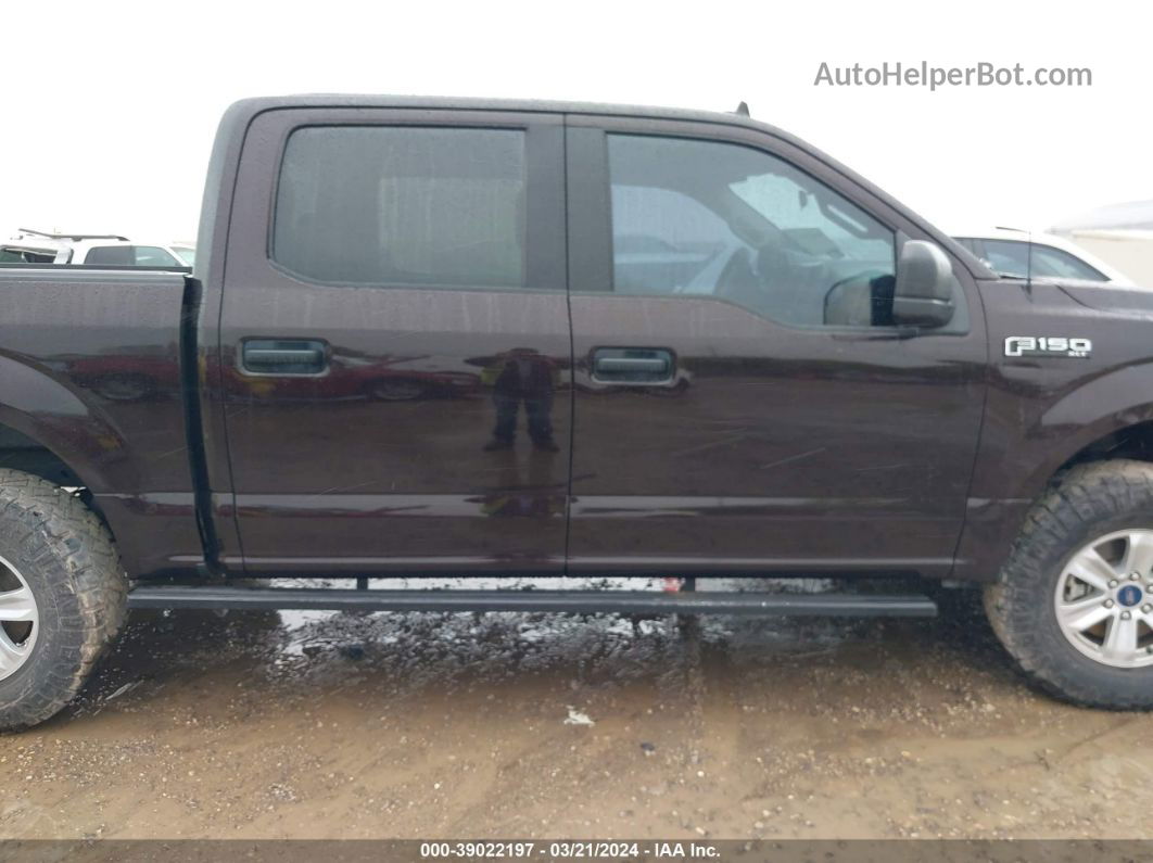 2019 Ford F-150 Xlt Burgundy vin: 1FTEW1E47KKF01013