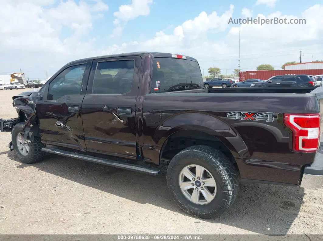 2019 Ford F-150 Xlt Burgundy vin: 1FTEW1E47KKF01013