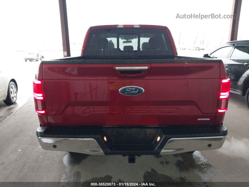 2019 Ford F-150 Lariat Red vin: 1FTEW1E47KKF14876