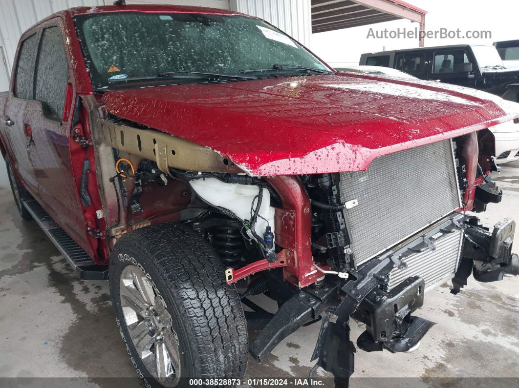 2019 Ford F-150 Lariat Red vin: 1FTEW1E47KKF14876