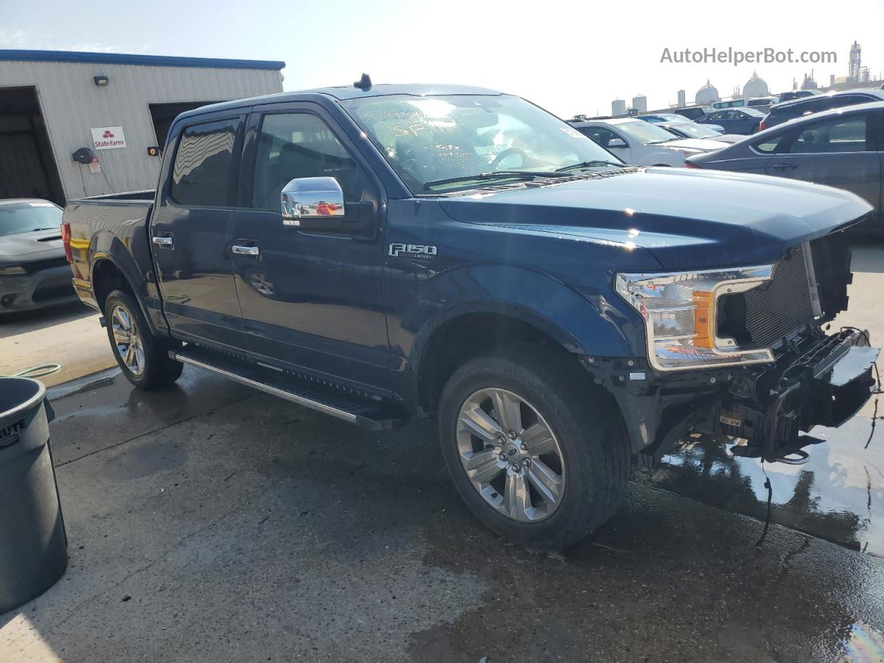 2020 Ford F150 Supercrew Blue vin: 1FTEW1E47LKF32683