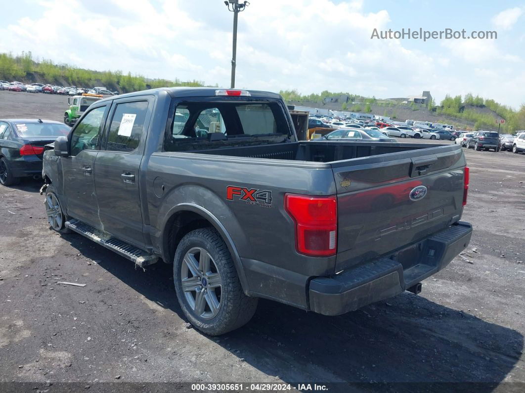 2019 Ford F-150 Lariat Gray vin: 1FTEW1E48KFC00422