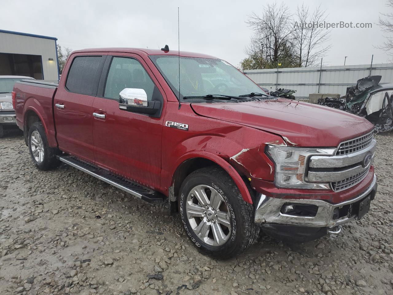 2019 Ford F150 Supercrew Red vin: 1FTEW1E48KKD99267