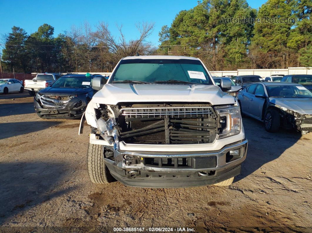 2019 Ford F-150 Lariat White vin: 1FTEW1E48KKE13653