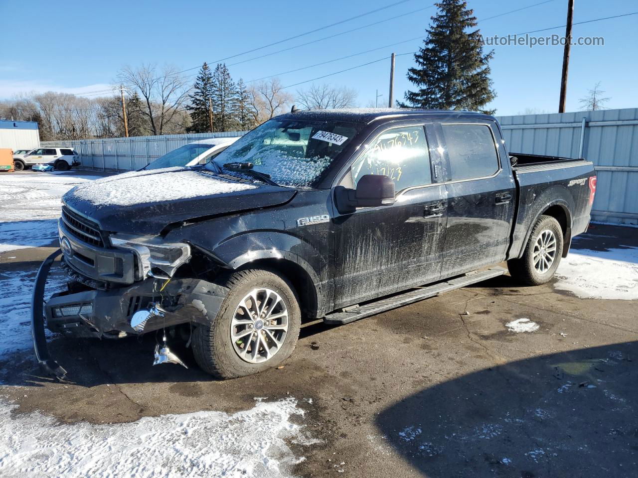 2020 Ford F150 Supercrew Black vin: 1FTEW1E48LKD32668