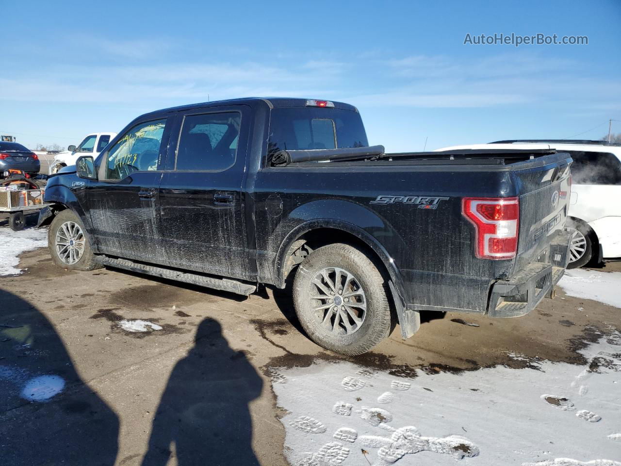 2020 Ford F150 Supercrew Black vin: 1FTEW1E48LKD32668