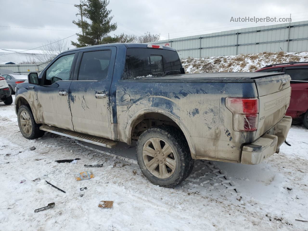 2019 Ford F150 Supercrew Синий vin: 1FTEW1E49KFA58355