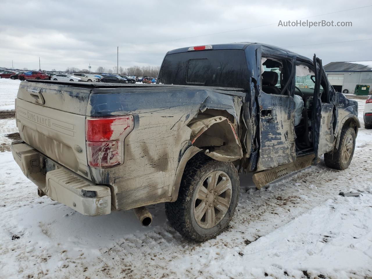 2019 Ford F150 Supercrew Синий vin: 1FTEW1E49KFA58355