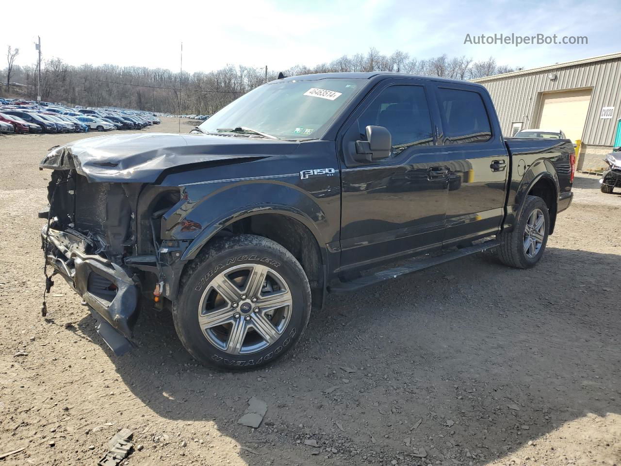 2019 Ford F150 Supercrew Black vin: 1FTEW1E49KFB13788