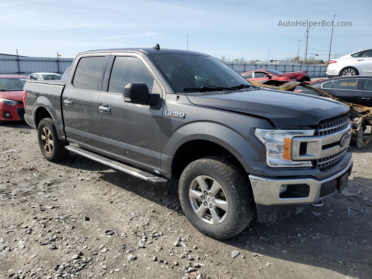 2019 Ford F150 Supercrew Gray vin: 1FTEW1E49KKC32755