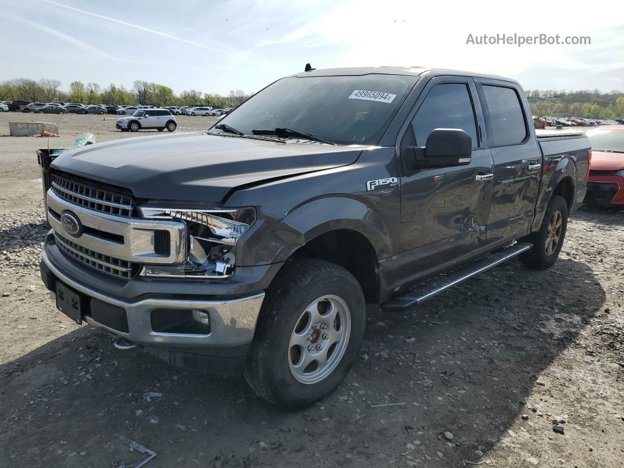 2019 Ford F150 Supercrew Gray vin: 1FTEW1E49KKC32755