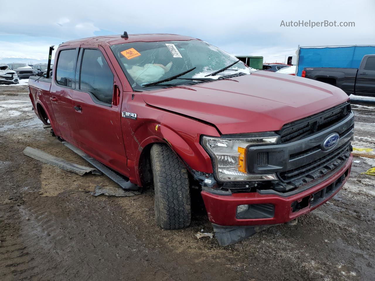 2019 Ford F150 Supercrew Красный vin: 1FTEW1E49KKE33720