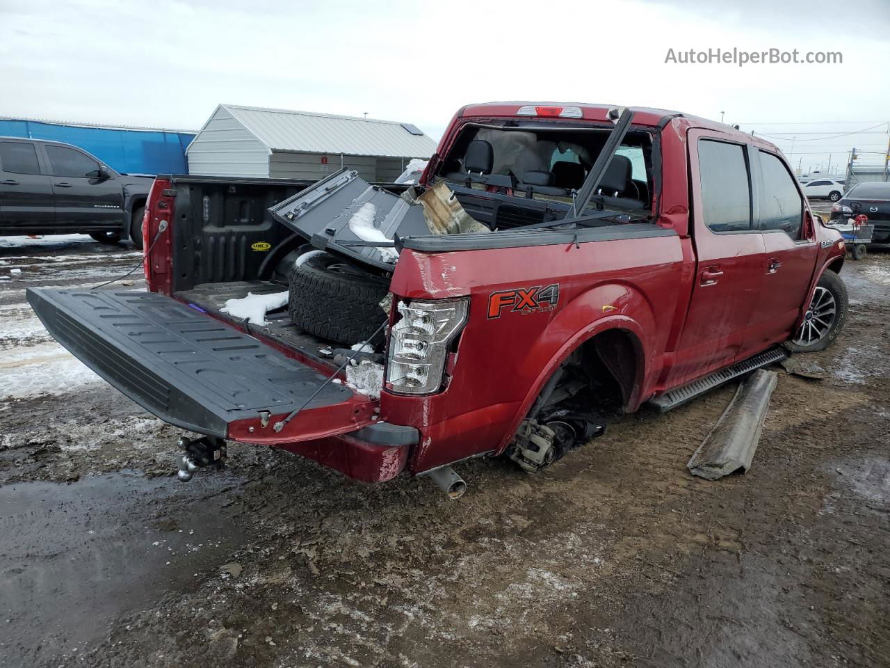 2019 Ford F150 Supercrew Red vin: 1FTEW1E49KKE33720