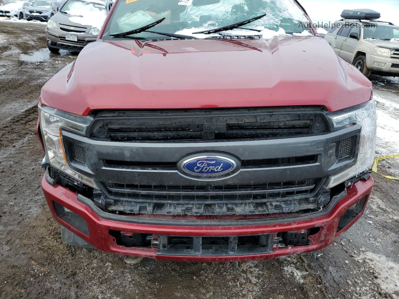 2019 Ford F150 Supercrew Red vin: 1FTEW1E49KKE33720