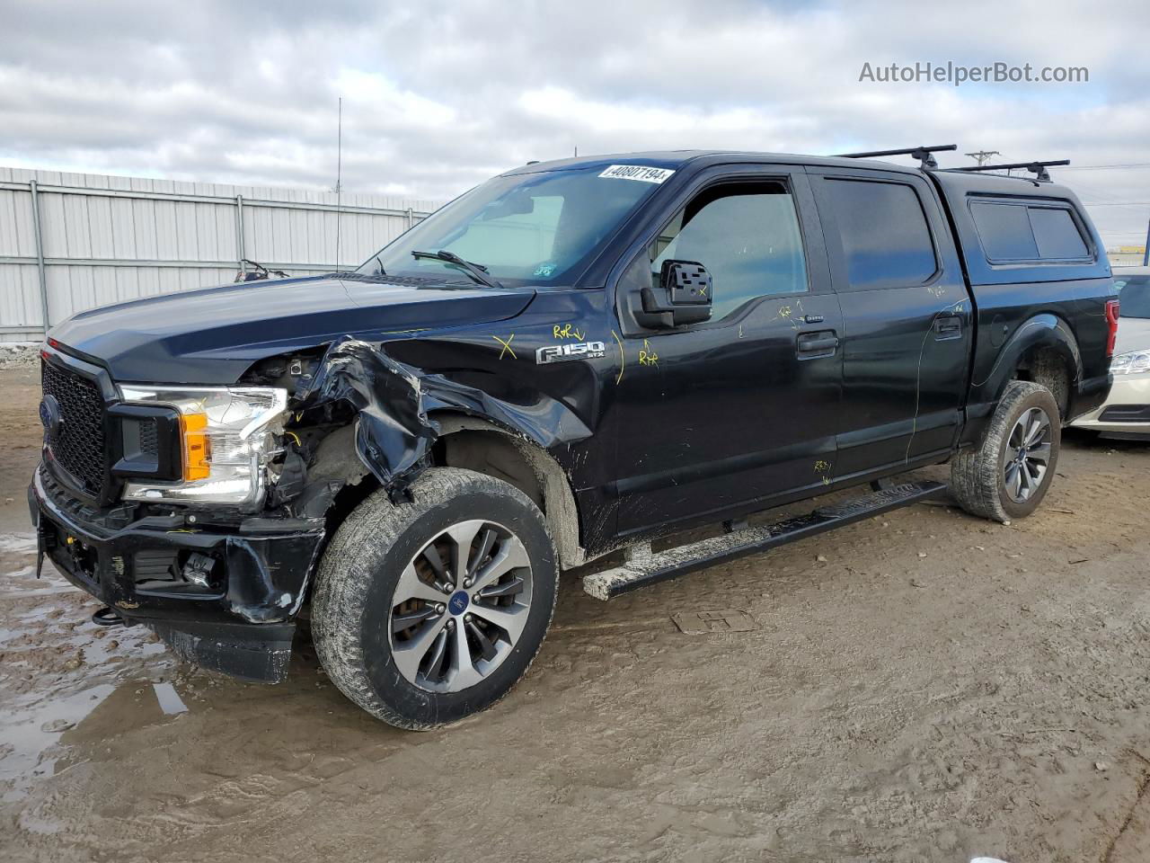 2019 Ford F150 Supercrew Черный vin: 1FTEW1E4XKFC23961