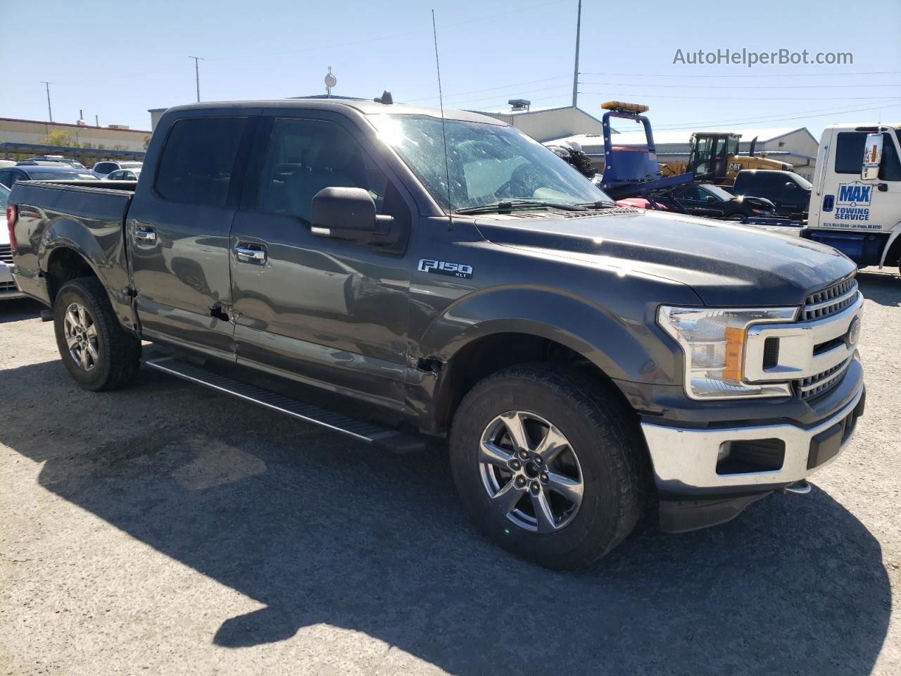 2019 Ford F150 Supercrew Gray vin: 1FTEW1E4XKFC26312