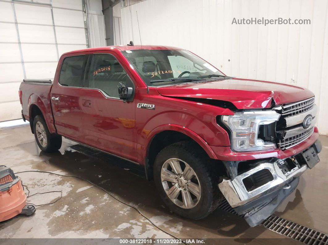 2019 Ford F-150 Lariat Beige vin: 1FTEW1E4XKFD14910